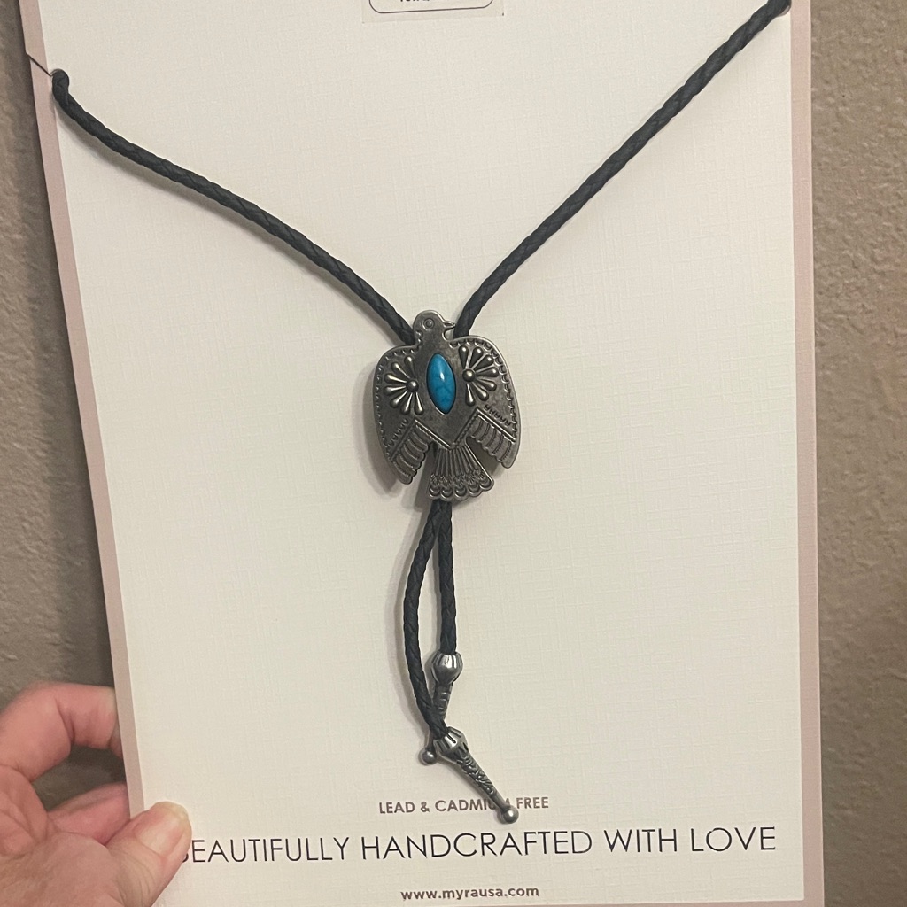 Myra-Mystic Skies Bolo Tie In Mesa Turquoise